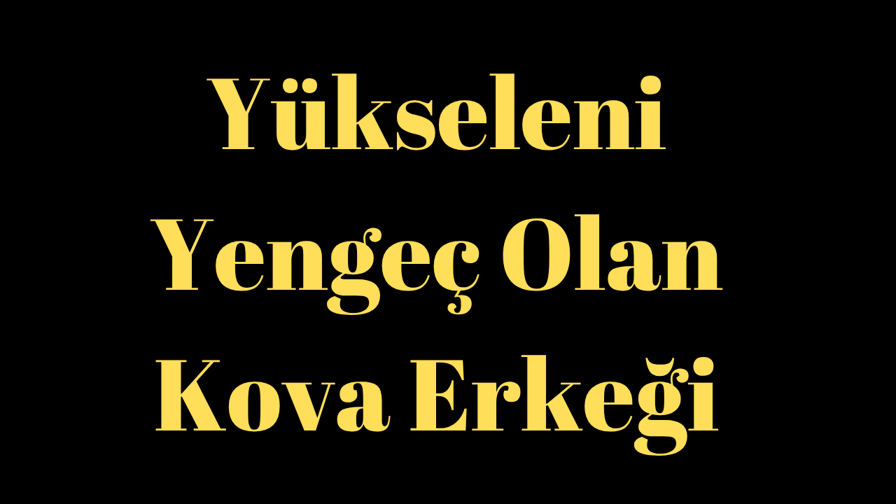 Yükseleni Yengeç Olan Kova Erkeği