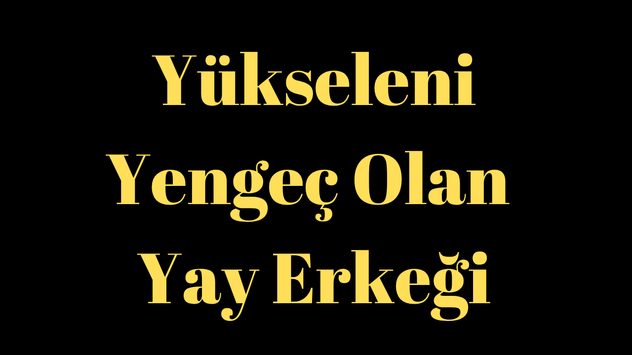 Yükseleni Yengeç Olan Yay Erkeği